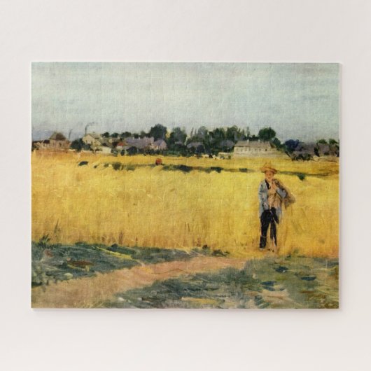Graanveld (door Berthe Morisot) Legpuzzel (Horizontaal)