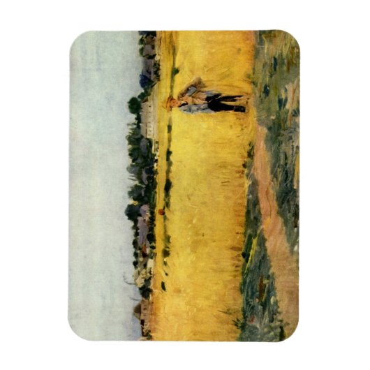 Graanveld (door Berthe Morisot) Magneet (Verticaal)