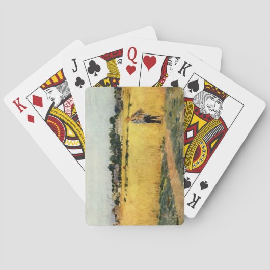 Graanveld (door Berthe Morisot) Pokerkaarten (Achterkant)