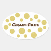 Graanvrije Pride Ovale Sticker (Voorkant)