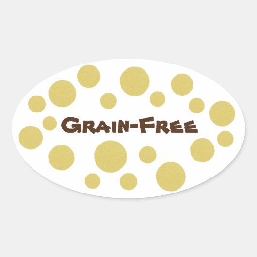 Graanvrije Pride Ovale Sticker (Voorkant)