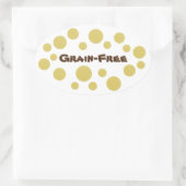 Graanvrije Pride Ovale Sticker (Tas)