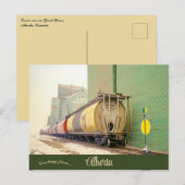 Graanwagens in Spirit River Alberta Canada Briefkaart (Voorkant / Achterkant)