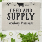 Graanzak voor gepersonaliseerde voedervoorziening theedoek (Gevouwen)