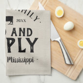 Graanzak voor gepersonaliseerde voedervoorziening theedoek (Quarter Fold)