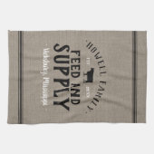 Graanzak voor gepersonaliseerde voedervoorziening theedoek (Horizontaal)