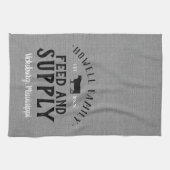 Graanzak voor gepersonaliseerde voedervoorziening theedoek (Horizontaal)