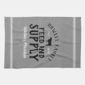 Graanzak voor gepersonaliseerde voedervoorziening theedoek (Horizontaal)