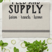 Graanzak voor gepersonaliseerde voedervoorziening theedoek (Gevouwen)