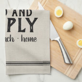 Graanzak voor gepersonaliseerde voedervoorziening theedoek (Quarter Fold)