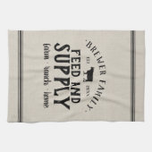 Graanzak voor gepersonaliseerde voedervoorziening theedoek (Horizontaal)