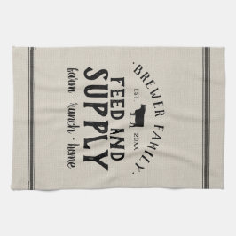 Graanzak voor gepersonaliseerde voedervoorziening theedoek