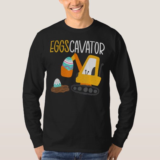 Graasgraafmachine voor eierpaasjagers Construct T-shirt (Voorkant)