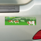 Graaskoeien Bumpersticker (Op auto)