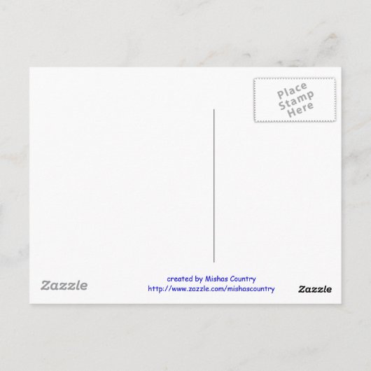 Graaspaard Briefkaart (Achterkant)