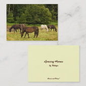 Graaspaarden ATC Visitekaartje (Voorkant / Achterkant)