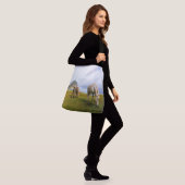 Graaspaarden Crossbody Tas (Op model)
