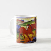Graaspaarden IV (de rode paarden) door Franz Marc Koffiemok (Voorkant links)