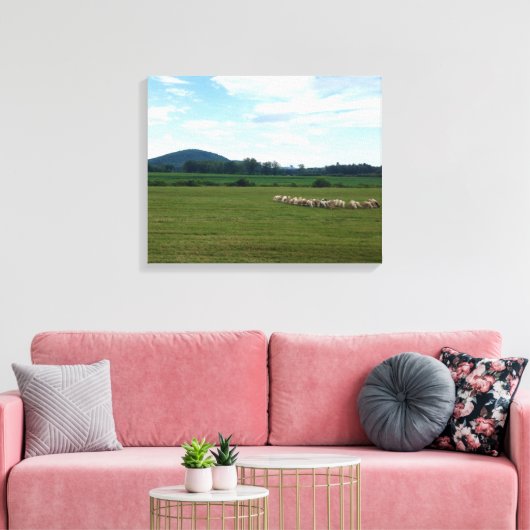 Graasschaap Canvas Afdruk (Insitu (Woonkamer))