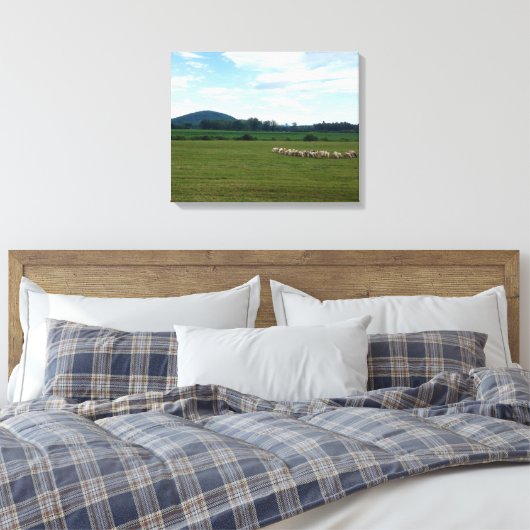 Graasschaap Canvas Afdruk (Insitu (Slaapkamer))