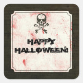 graat vierkante sticker (Voorkant)