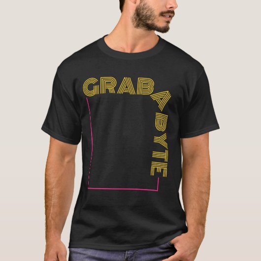 GRAB A BYTE - PROGRAMMEERPUN T-SHIRT (Voorkant)