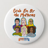 Grab Em door de knoop Midterms Ronde Button 4,0 Cm (Voorkant)
