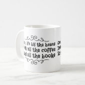 Grab Life by the Beans Coffee Mok (Voorkant links)