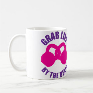 Grab Life by The Bells - Kettlebell Koffiemok