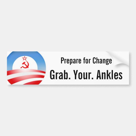 Grab. uw. Ankles Bumpersticker (Voorkant)