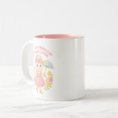 Grab Your Umbrellas Kitty Design Tweekleurige Koffiemok (Voorkant links)