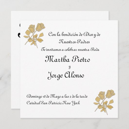 Grabame como un sello en tu corazon kaart (Voorkant / Achterkant)