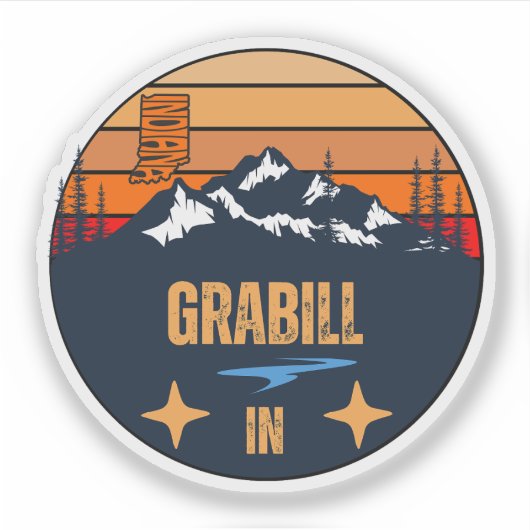Grabill, Indiana Sticker (Voorkant)