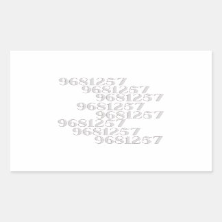 Grabovoi 9681257 Numbers Rechthoekige Sticker