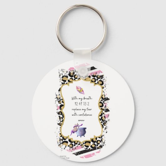 Grabovoi Numbers for Freedom of Fear Sleutelhanger (Voorkant)