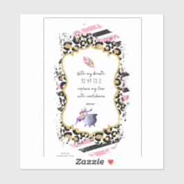 Grabovoi Numbers for Freedom of Fear Sticker