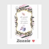 Grabovoi Numbers for Freedom of Fear Sticker (Vel)