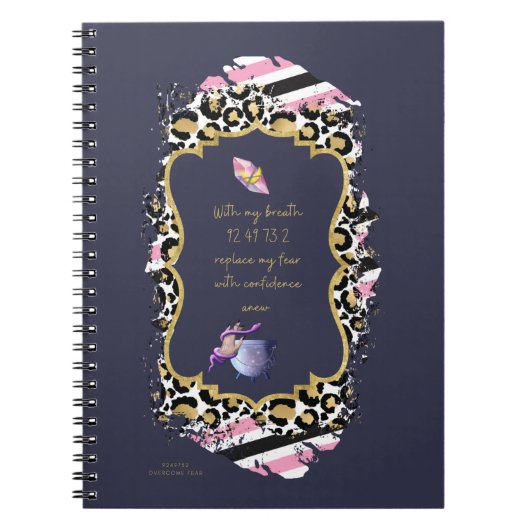 Grabovoi-nummers voor vrijheid van angst notitieboek (Voorkant)