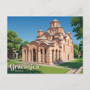 Gračanica-klooster Kosovo Briefkaart