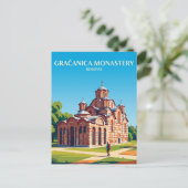 Gračanica Klooster Kosovo Briefkaart (Staand voorkant)