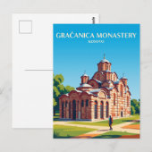 Gračanica Klooster Kosovo Briefkaart (Voorkant / Achterkant)