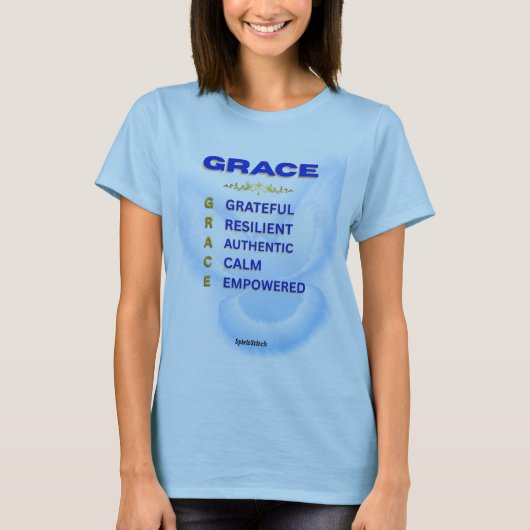 GRACE Acroniem Inspirerend Vrouwen T-Shirt (Voorkant)