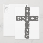 Grace-Amazing gris Briefkaart (Voorkant / Achterkant)