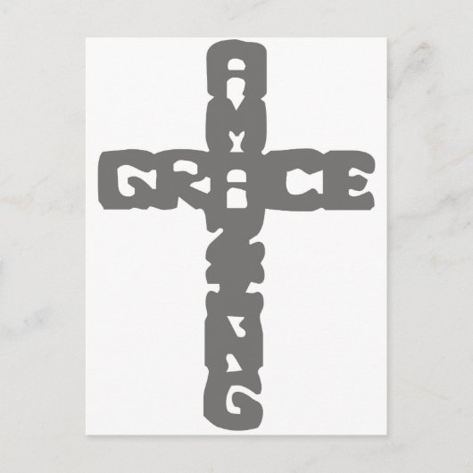 Grace-Amazing gris Briefkaart (Voorkant)