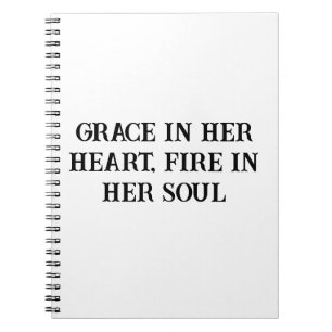 Grace and Fire Inspirerend Notitieboek voor vrouwe