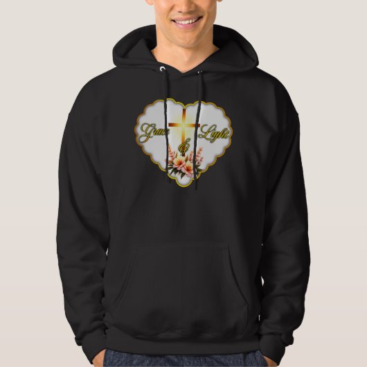 Grace and Light – Christian Easter - moletom Hoodie (Voorkant)