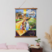 Grace and Mercy Tree of Life Christelijke kunst Hangend Wandkleed (Slaapkamer)