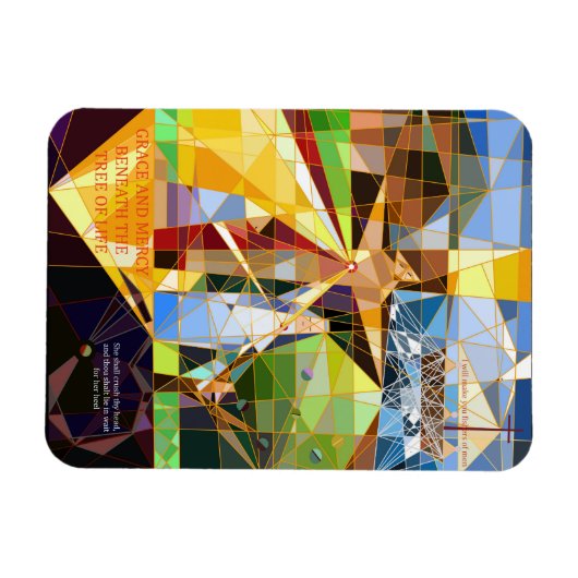 Grace and Mercy Tree of Life Christelijke kunst Magneet (Horizontaal)