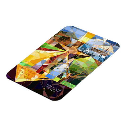 Grace and Mercy Tree of Life Christelijke kunst Magneet (Linkerzijde)