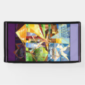 Grace and Mercy Tree of Life Christelijke kunst Spandoek (Horizontaal)